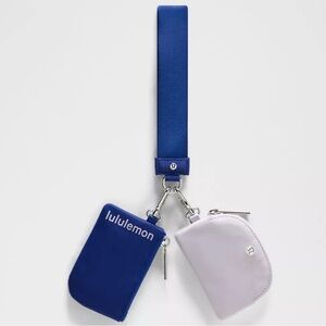 NTW Lululemon Dual Pouch Wristlet Riverside/Faint Lavender